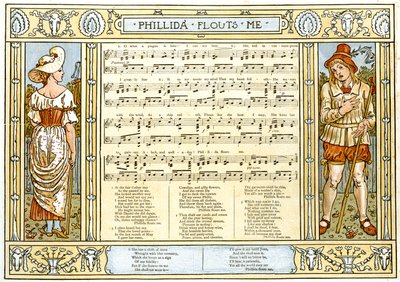 Phillida Flouts Me, O what a Plague is Love, song illustration from 
